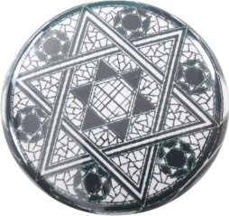 Jewish Mosaic Button